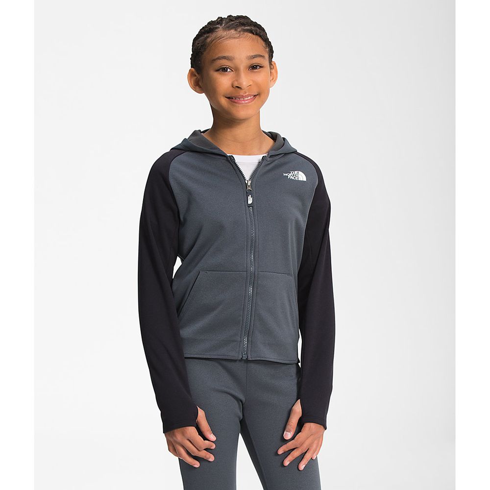 The North Face Hoodie Girls Australia - The North Face Winter Warm Full Zip Grey (JCP-956027)